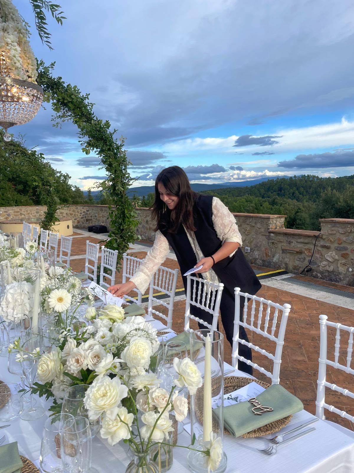 Host setting a table
